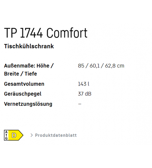 LIEBHERR利勃海尔TP 1744独立式冰箱
